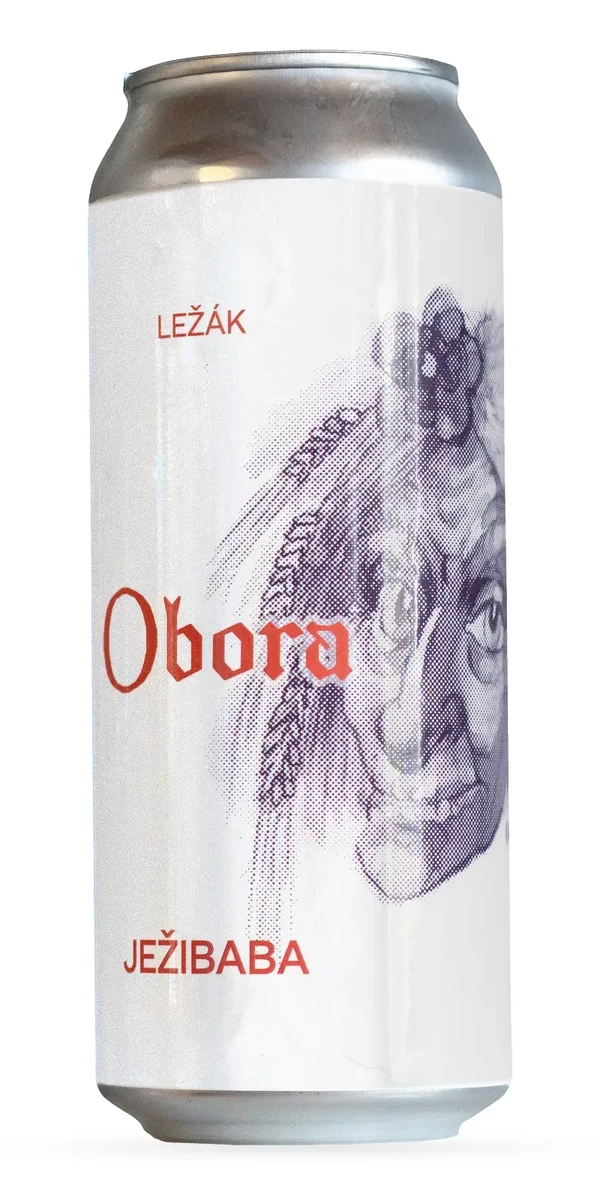 500 ml can of Obora Ježibaba